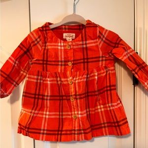 Baby girl plaid top